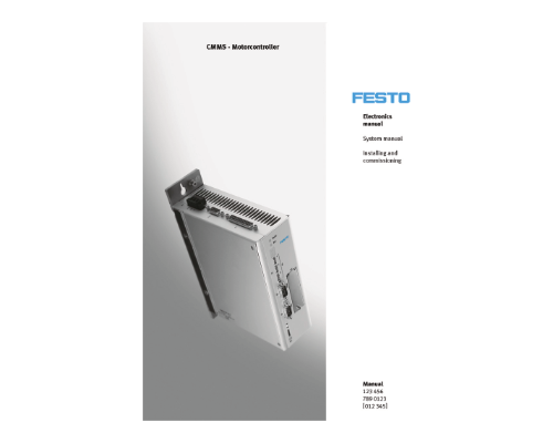Festo Description of motor controller CMMS