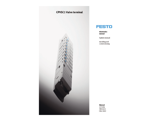 Festo Description of valve terminal CPV-SC