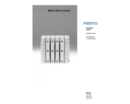 Festo Description of valve terminal MPA-C