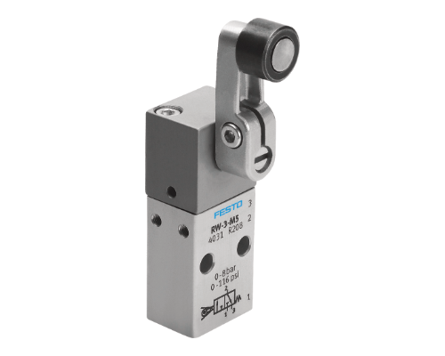 Festo Valve with M5 connection, mechanically actuated